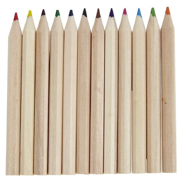 Mini crayon de couleur x13 et taille-crayon