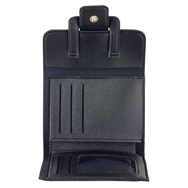 Porte monnaie simili noir uni