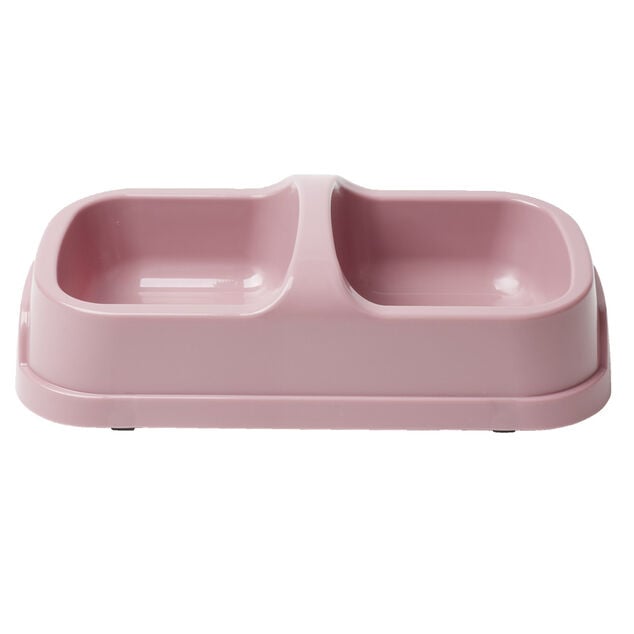 Gamelle pour chien ou chat en plastique 14,5x29xH8cm (2 mod&egrave;les)