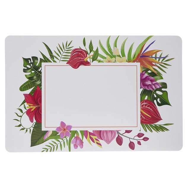 Set de table imprim&eacute; x4