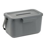 Poubelle compost de porte 4L plastique gris 25,5x16,5xH14cm