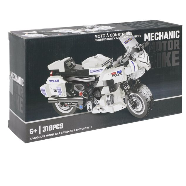 V&eacute;hicule voiture ou moto &agrave; construire bloc plastique (4 mod&egrave;les)