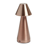 Lampe de table Conni USB tactile orange &Oslash;9,5xH22,5cm