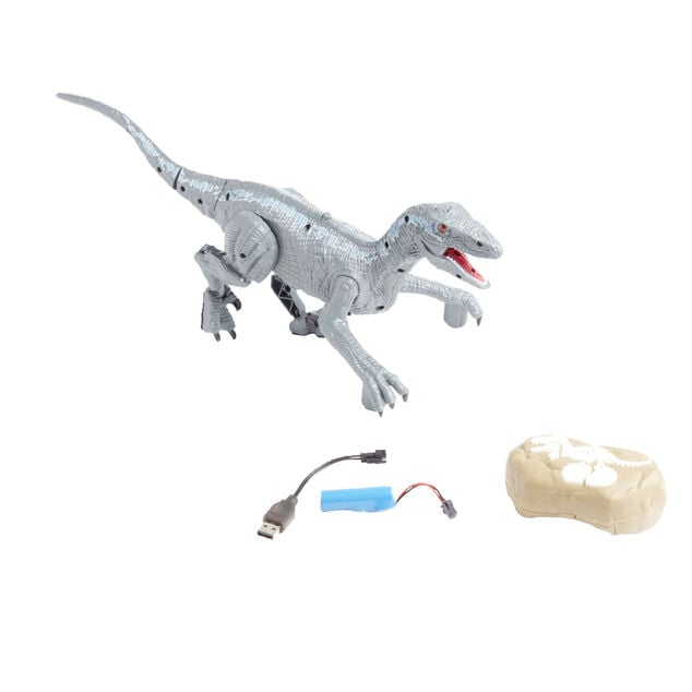 V&eacute;lociraptor radiocommand&eacute; sonore et lumineux