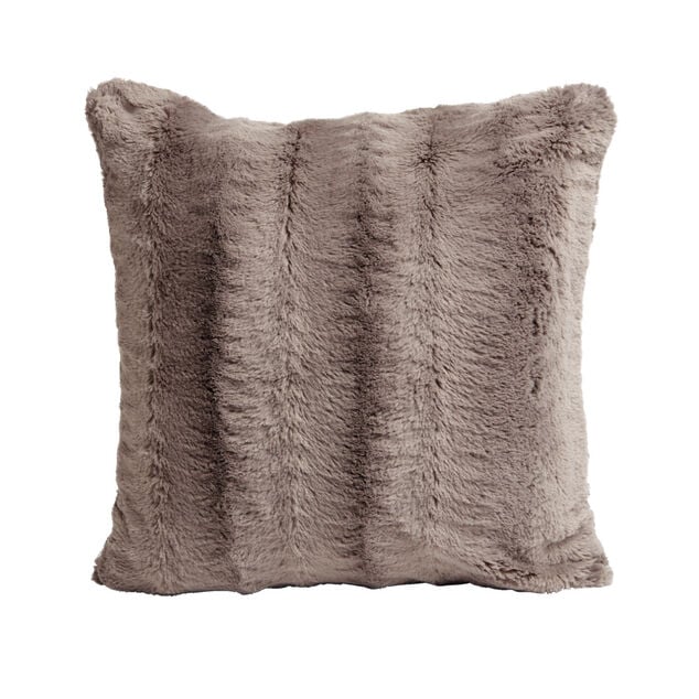 Housse de coussin effet fourrure gaufré 40x40cm (3 modèles)
