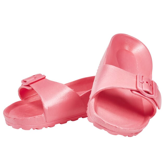 Mule plastique rose