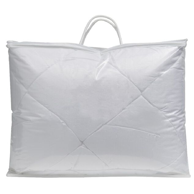 Couette l&eacute;g&egrave;re 1 personne 140x200 cm uni blanc