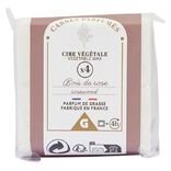 Cire parfumée senteur rose 40g x4