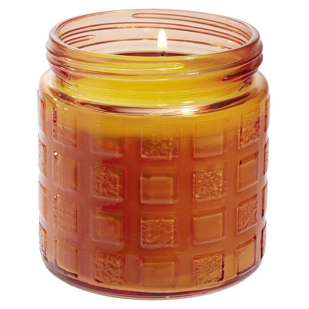 Bougie citronnelle 32h pot verre Ø11xH12cm (3 modèles)