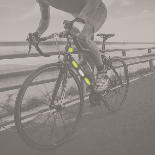 Lot de 36 autocollants r&eacute;fl&eacute;chissants blanc et jaune