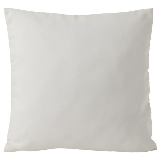 Housse de coussin polyester 40x40cm blanc
