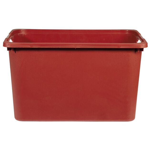 Bac en plastique rouge terracotta 30x23xH42cm