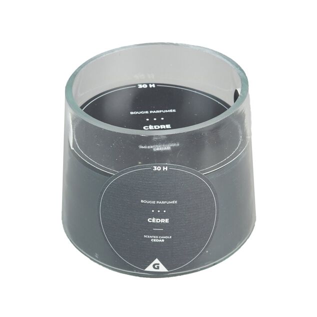 Bougie parfumée dans verre senteur cèdre 30H