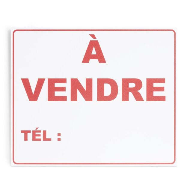 Plaque signal&eacute;tique "&Agrave; vendre" - 24x20 cm