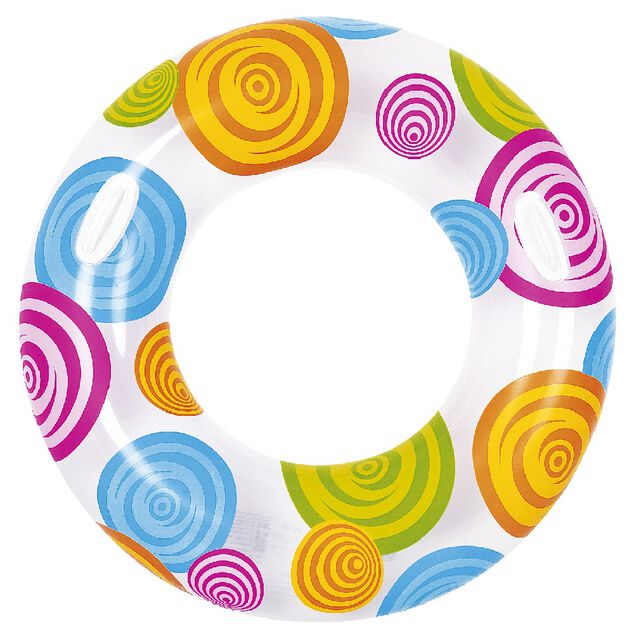 Bou&eacute;e g&eacute;ante imprim&eacute; ronds multicolores