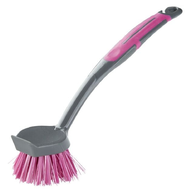 Brosse de nettoyage ronde avec manche (3 mod&egrave;les)