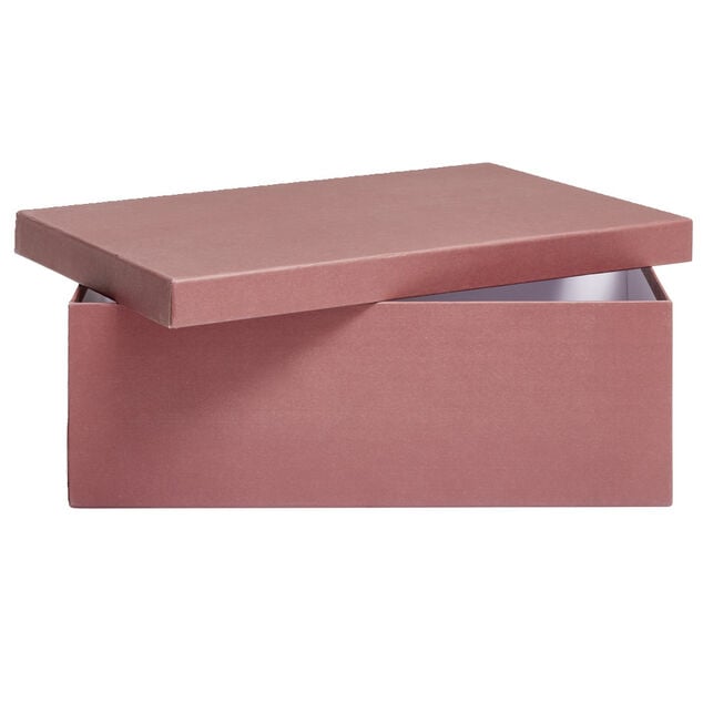 Bo&icirc;te papier  rouge rouille 40x26,5x13cm