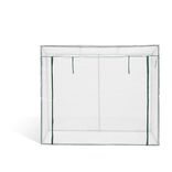 Serre &agrave; tomates transparente et verte 200x80xH169cm - 1,6m&sup2;
