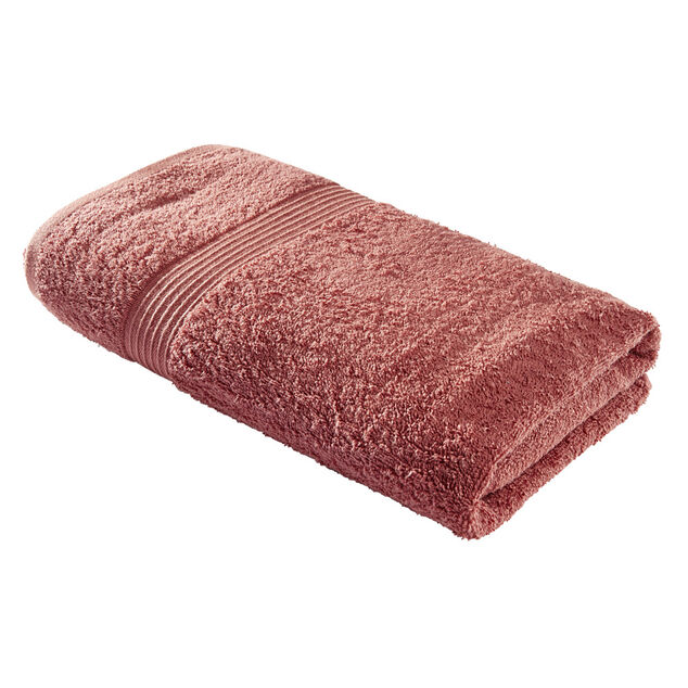 Drap de bain 70x130cm coton orange terracotta