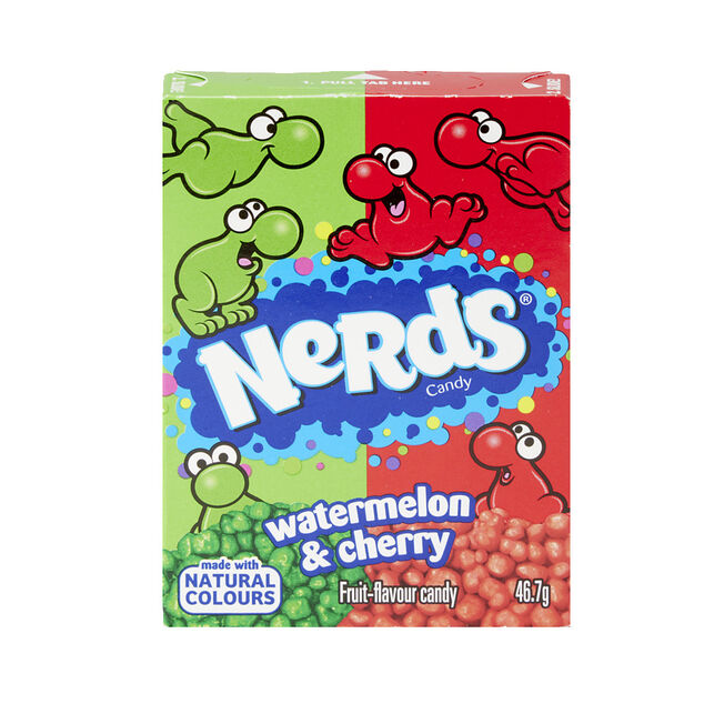 Bonbons cerise et pastèque Nerds 2 saveurs 46,7gr