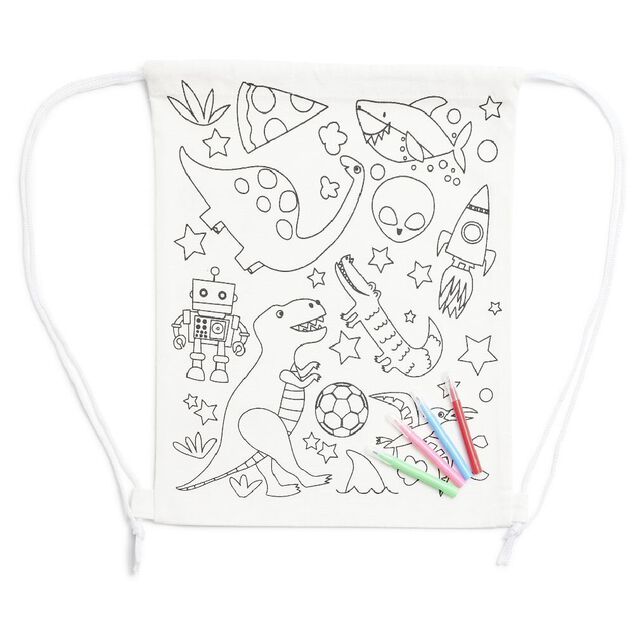 Sac en tissu &agrave; colorier