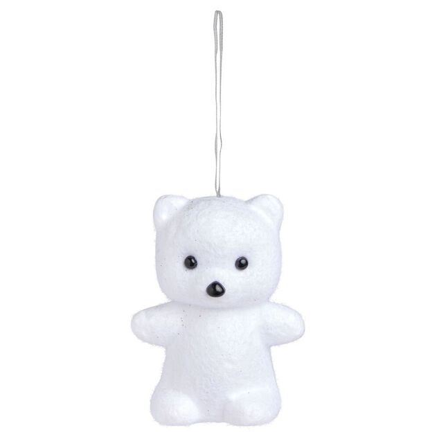 Ourson &agrave; poser blanc