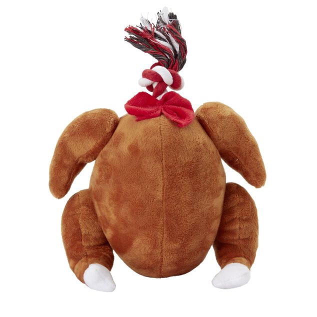 Jouet Peluche dinde de Noël pour chien