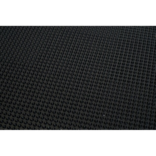 Paillasson ext&eacute;rieur antid&eacute;rapant picot noir 100% caoutchouc 60x120cm