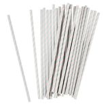 Paille rose et vert x 24