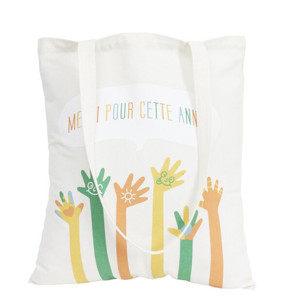 Tote bag &agrave; inscription