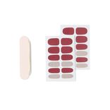 Lot de 24 autocollants vernis &agrave; ongles imprim&eacute;s 5 coloris