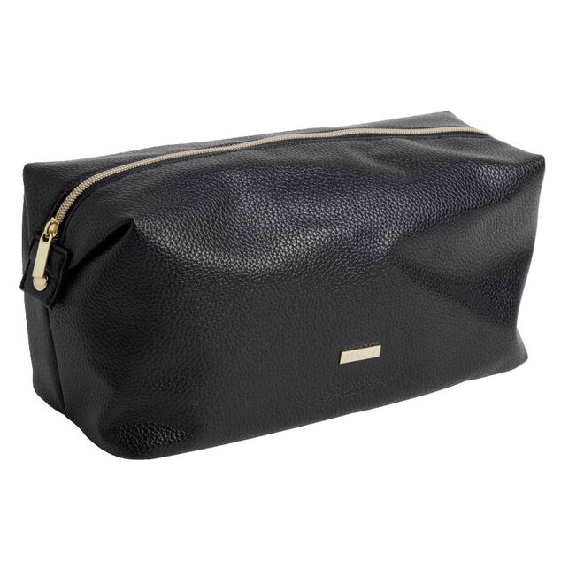 Trousse de toilette femme 30x15,5xH13,5cm (2 modèles noir ou blanc)