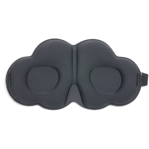 Masque yeux forme nuage polyester noir