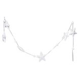 Guirlande de Noël forme en polystyrène blanc 1,8 m