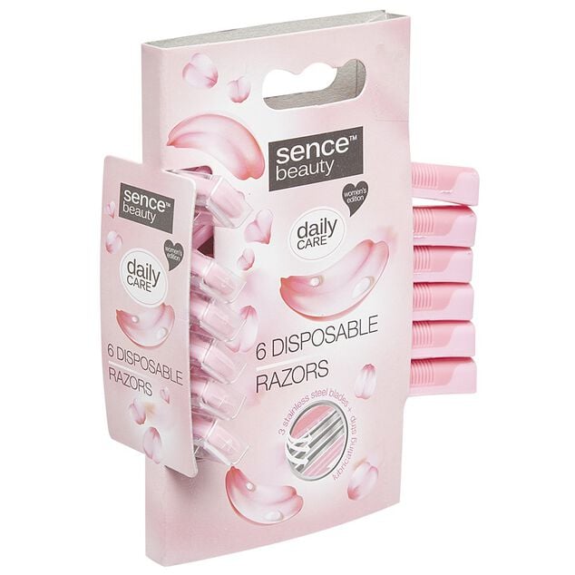 Rasoir jetable x 6 triple lame femme