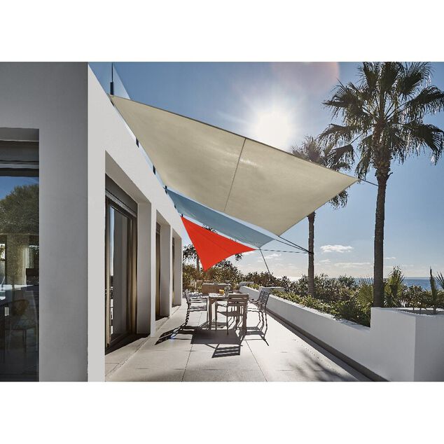 Voile d'ombrage rectangulaire Gala gris 400x300 cm