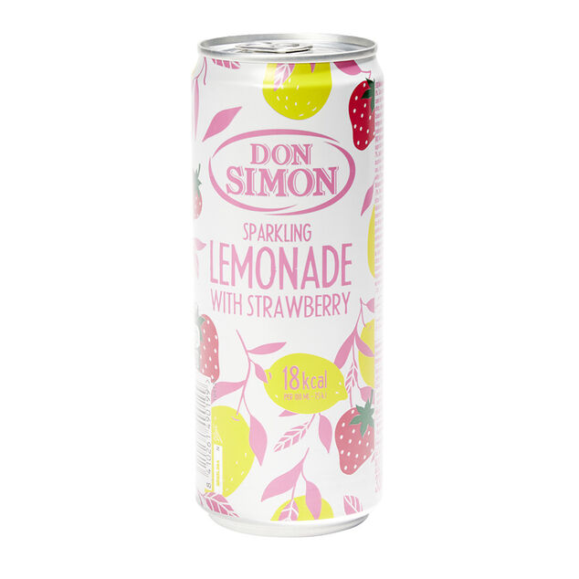 Citronnade pétillante à la fraise Don Simon canette 33cl