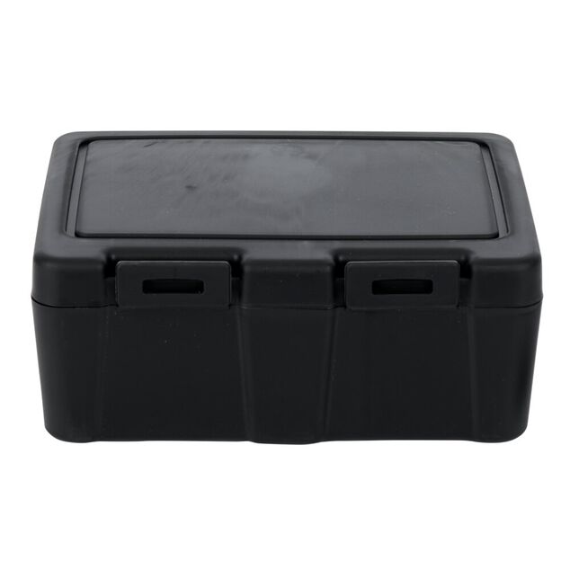 Lunch box &agrave; 2 compartiments - Bo&icirc;te alimentaire en plastique noir 1L