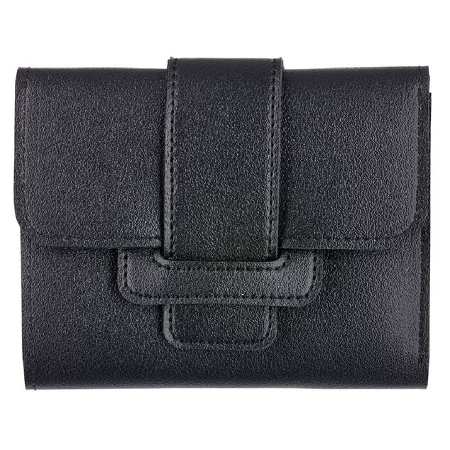 Porte monnaie simili noir uni