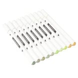 Marqueurs feutres double pointe 10 couleurs (3 modèles)