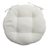 Galette de chaise ronde Ø38cm blanc écru