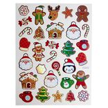 Sticker 3D fenêtre et mur Noël repositionnable x30