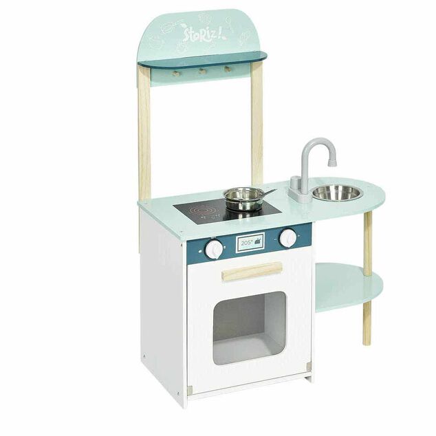 Cuisine en bois Storiz avec &eacute;vier et four pour enfant