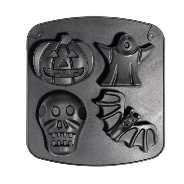 Moule g&acirc;teau silicone Halloween (4 mod&egrave;les)