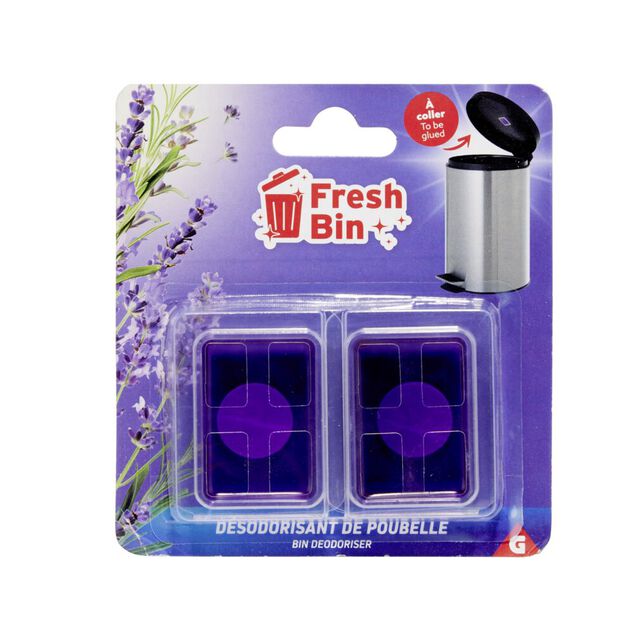 Désodorisant pour poubelle à coller x2 (2 modèles)