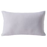Housse de coussin 30x50cm gaze de coton blanc