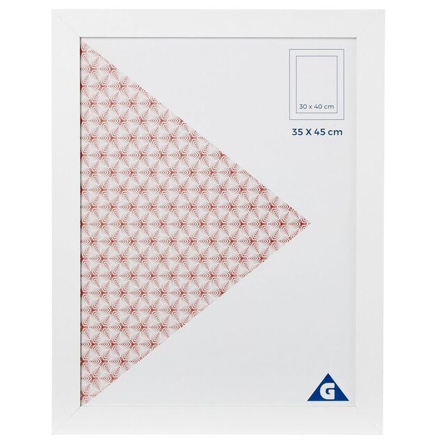 Cadre photo blanc 1 vue 30 x 40 cm