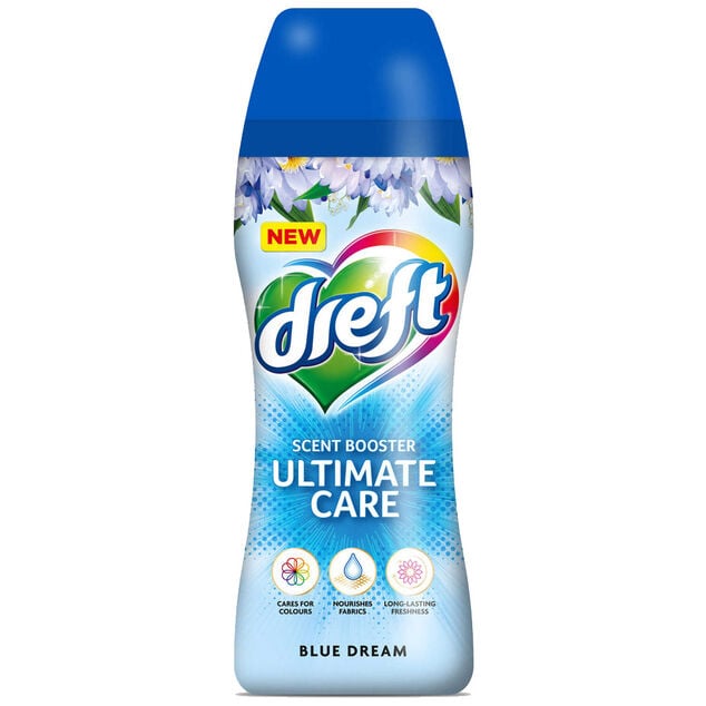 Adoucissant perle Dreft Ultime Care senteur R&ecirc;ve Bleu 210g