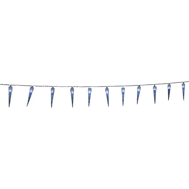Guirlande lumineuse ext&eacute;rieure stalactite 100LED blanc froid 14,9m