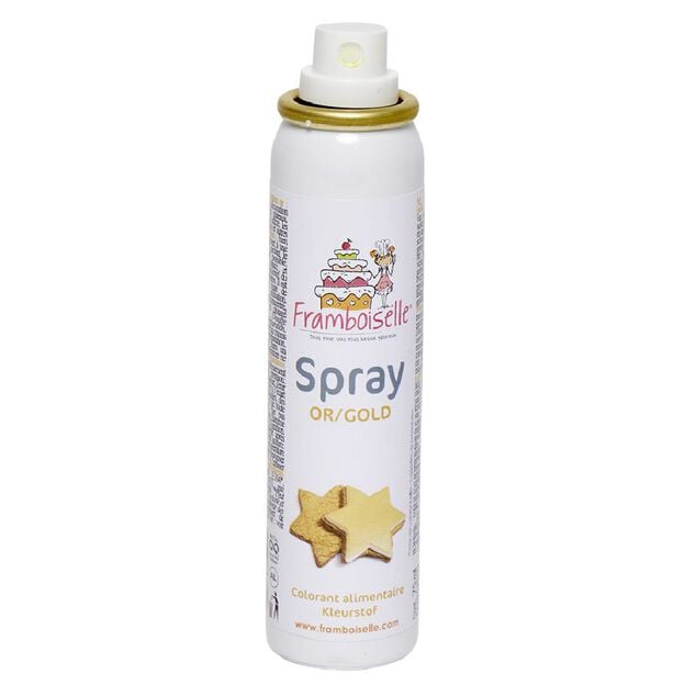 Colorant alimentaire spray doré 75 ml